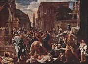 Nicolas Poussin The Plague at Ashdod, oil painting
